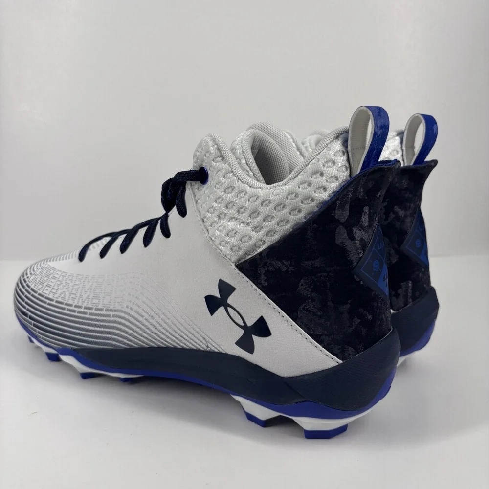 Under Armour‎ Highlight Hammer MC Football Cleats Men's US 11.5 White/Navy/Black